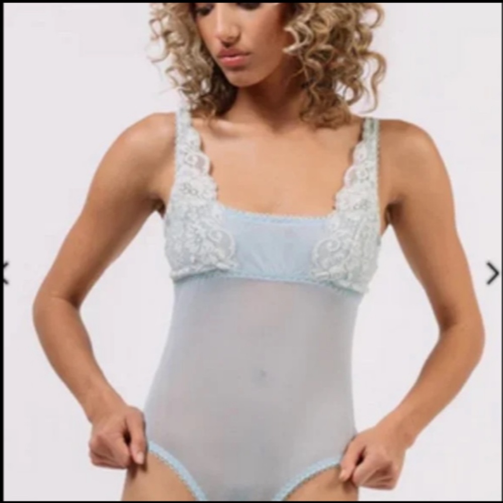 We Are HAH U Up Bodysuit Blue Size XS - NWT